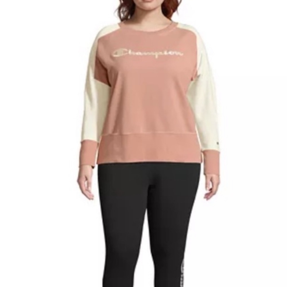 Champion Pink and Cream Sweatshirt Size Small K